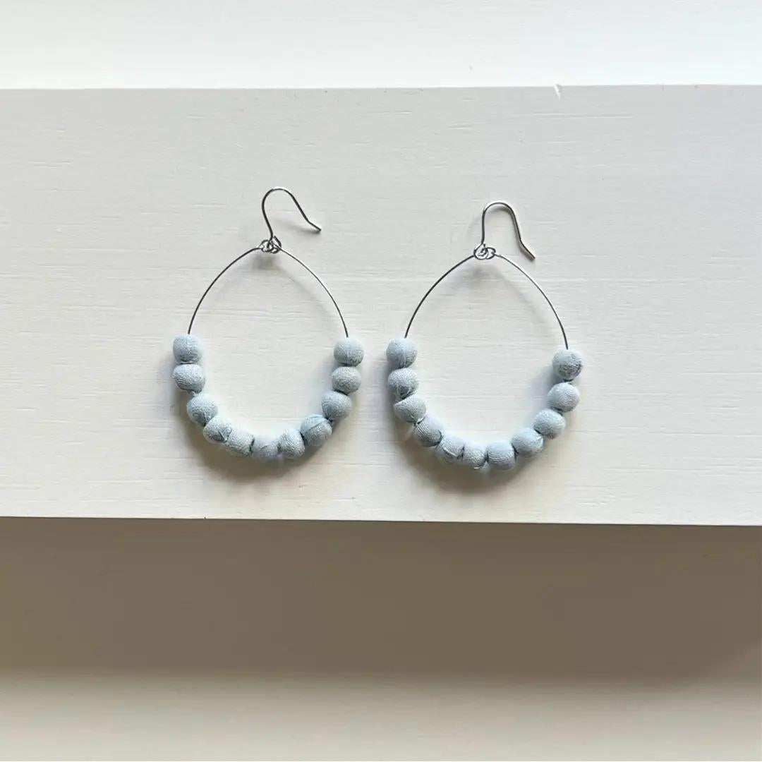 Sari Bead Semi-Circle Earrings