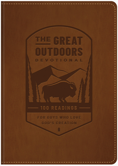 Brown faux leather book cover with &