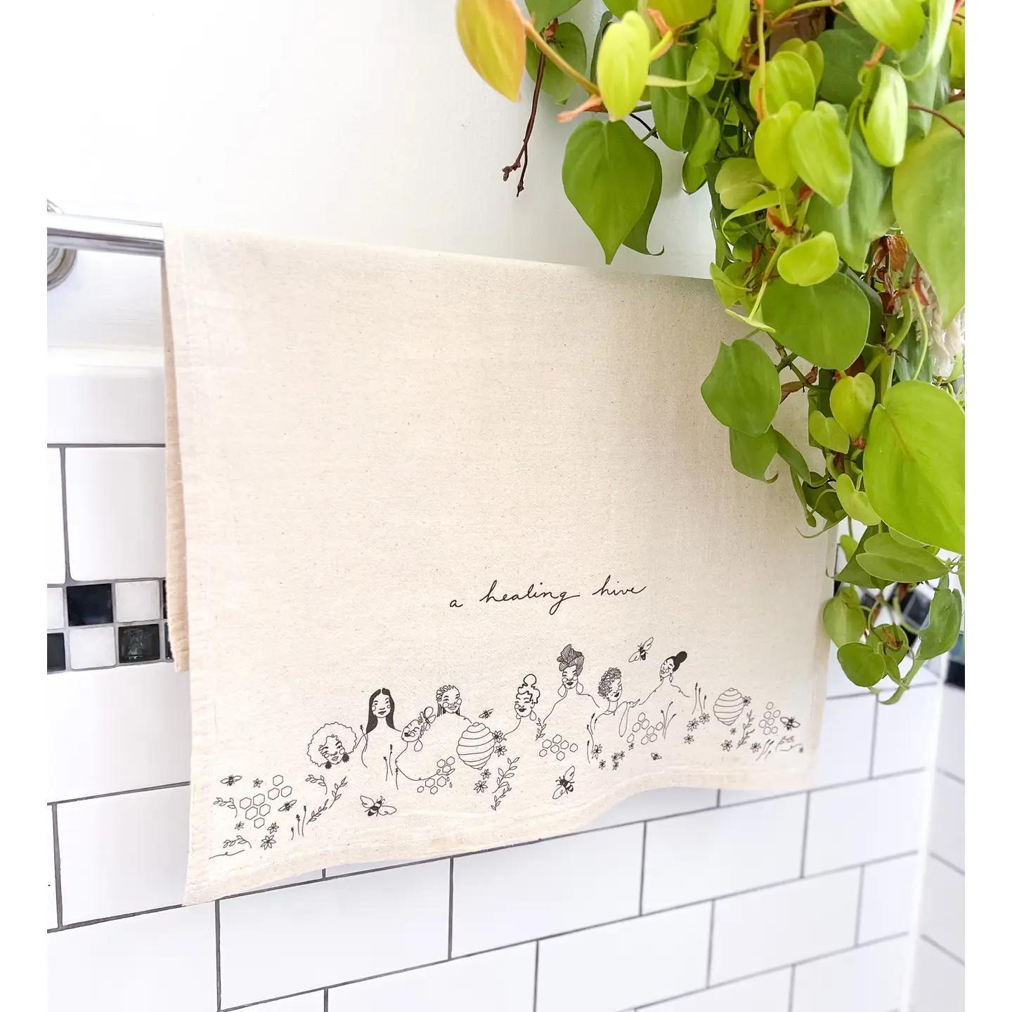Healing Hive Tea Towel