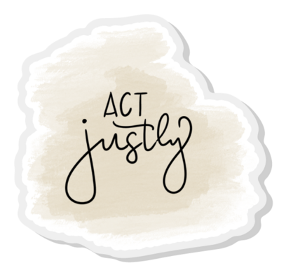 Act Justly Pin