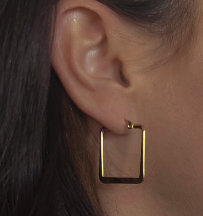 Eudora Square Stud Earrings
