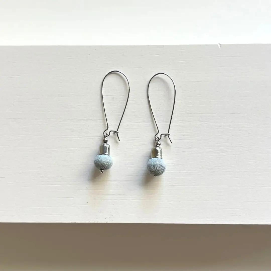 Sari Single Bead Earrings