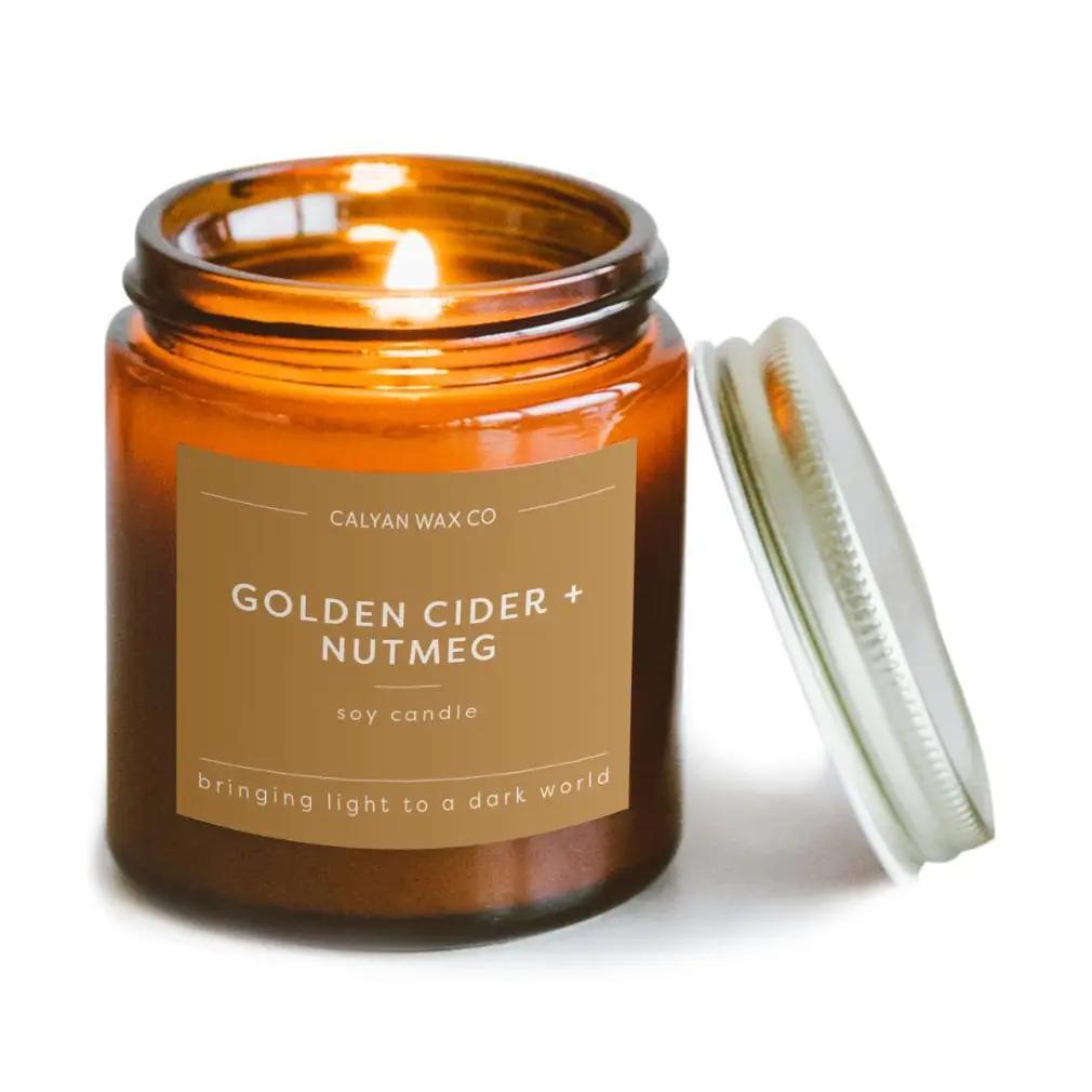 Golden Cider + Nutmeg Candle