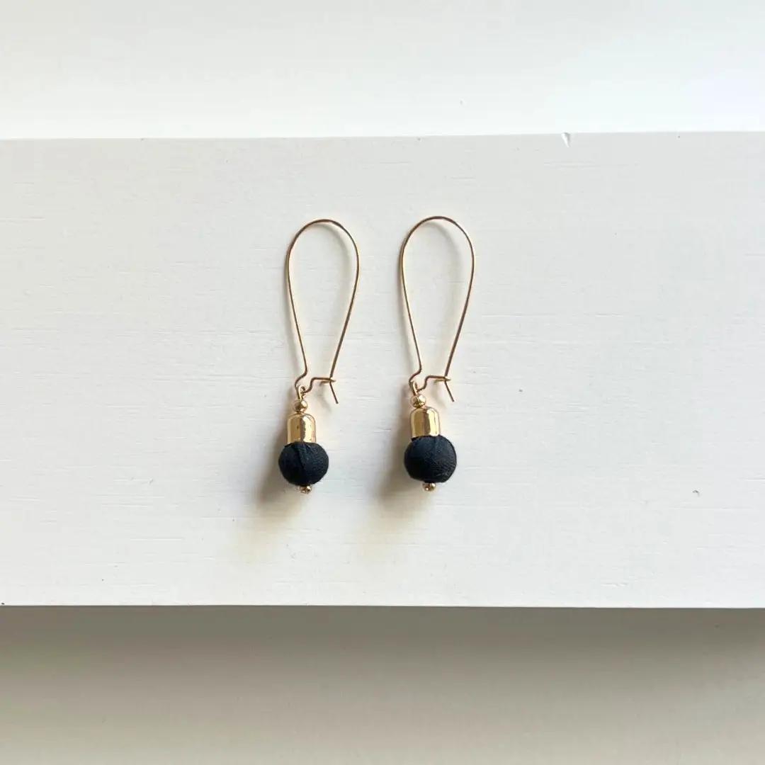 Sari Single Bead Earrings