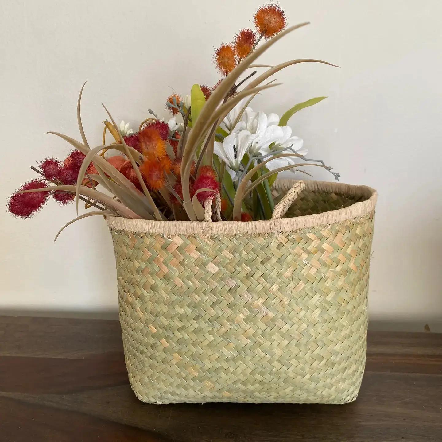 Palm Tote Basket