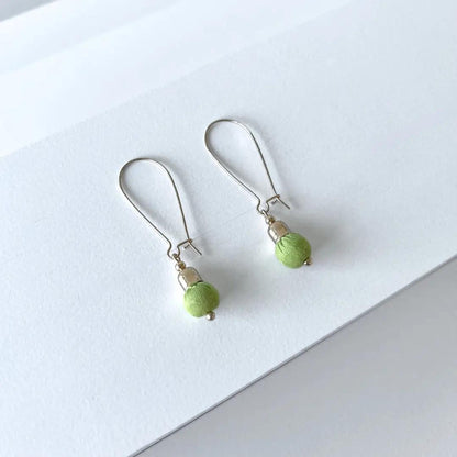 Sari Single Bead Earrings