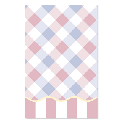 Lavender Gingham Classic Layflat Journal Notebook