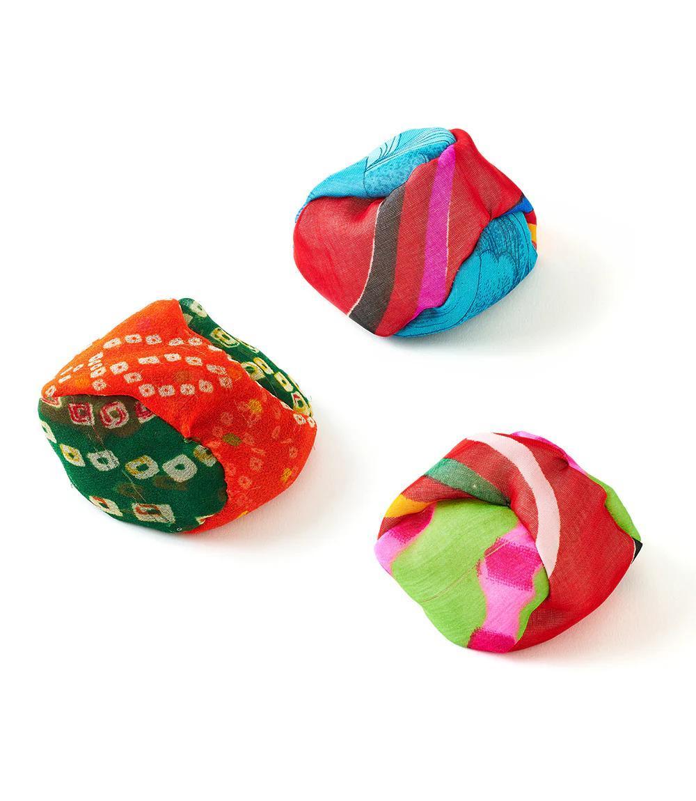 Upcycled Sari Footbag