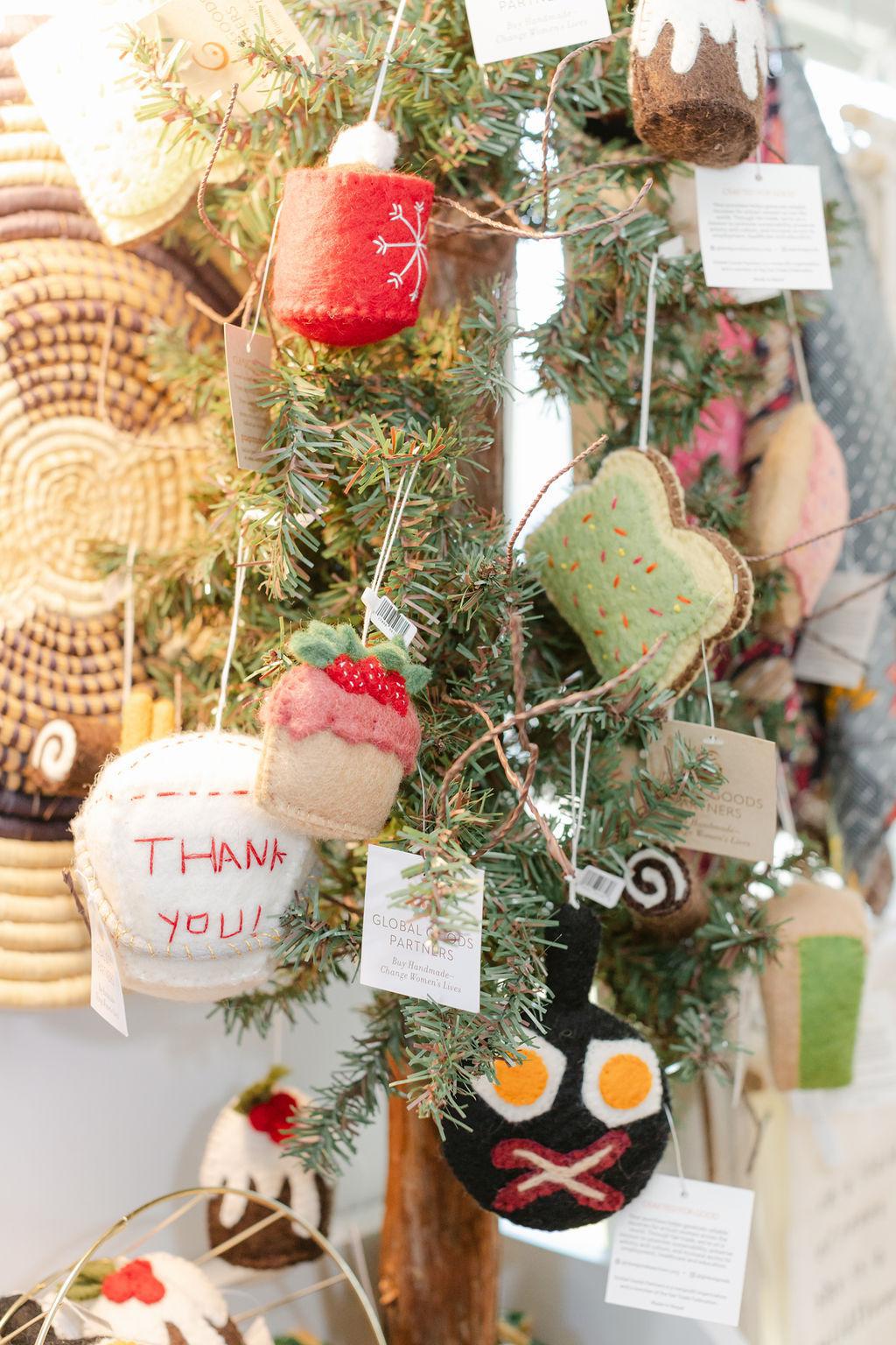 Felt Avocado Toast Ornament