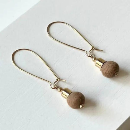 Sari Single Bead Earrings