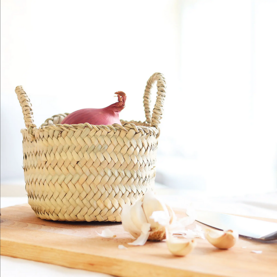 Tiny Beldi Straw Basket