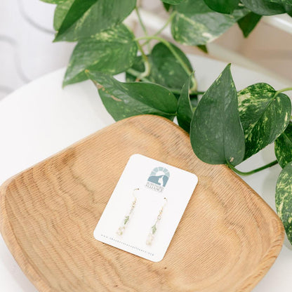 Fern + Bud Resin Earrings