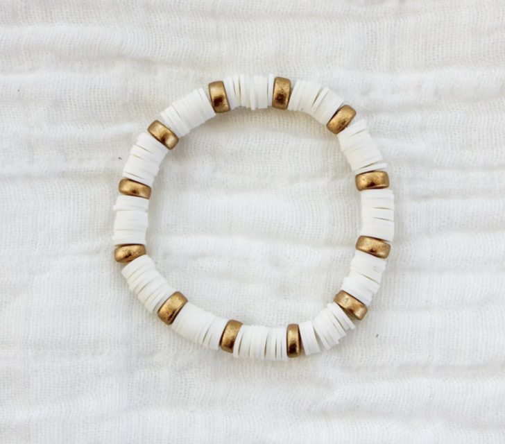 Color Block Heishi Bracelet