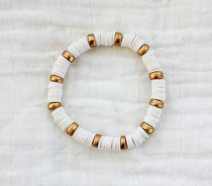 Color Block Heishi Bracelet