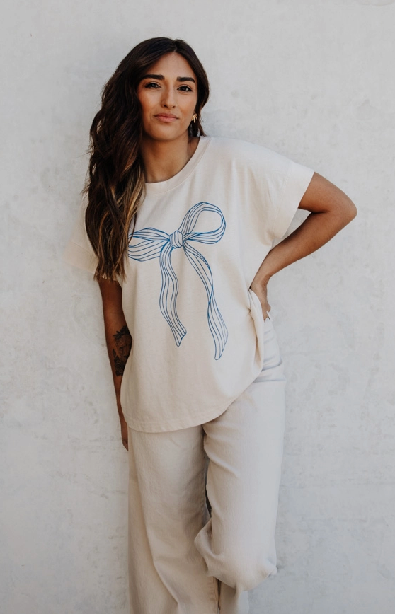 Cerulean Bow Tee