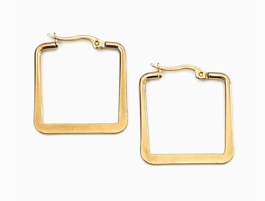 Eudora Square Stud Earrings
