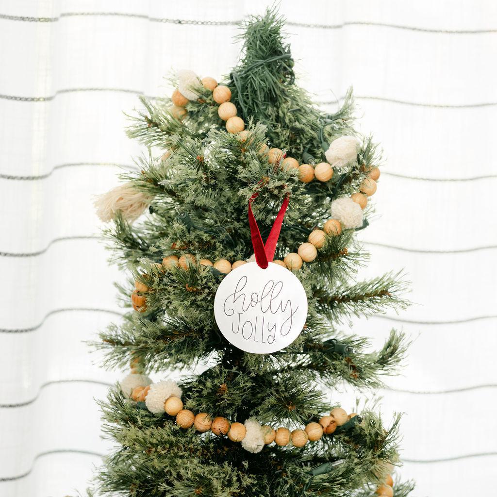 Tin + Velvet Christmas Ornament