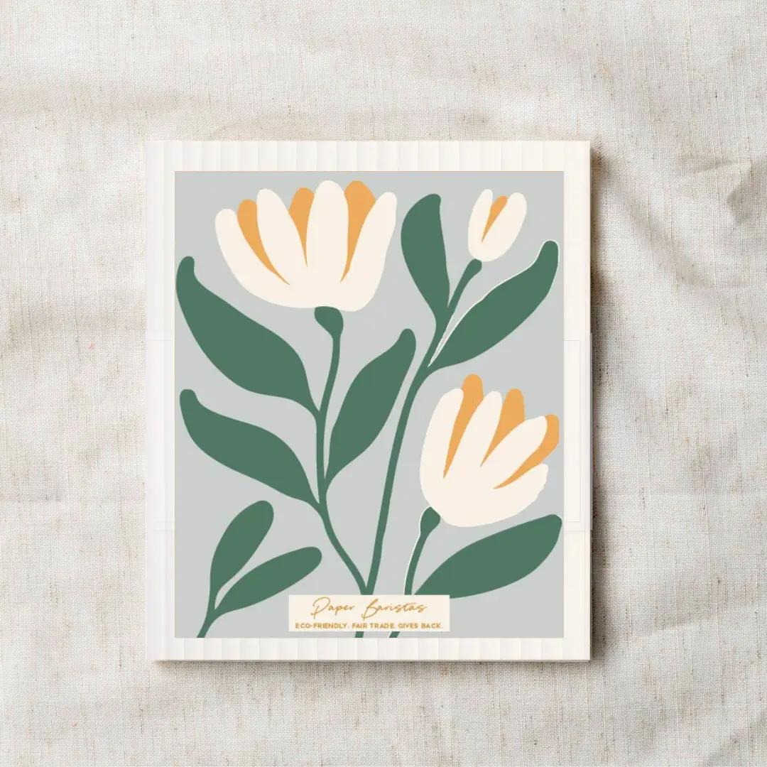 Growing Flowers Swedish Dishcloth Set