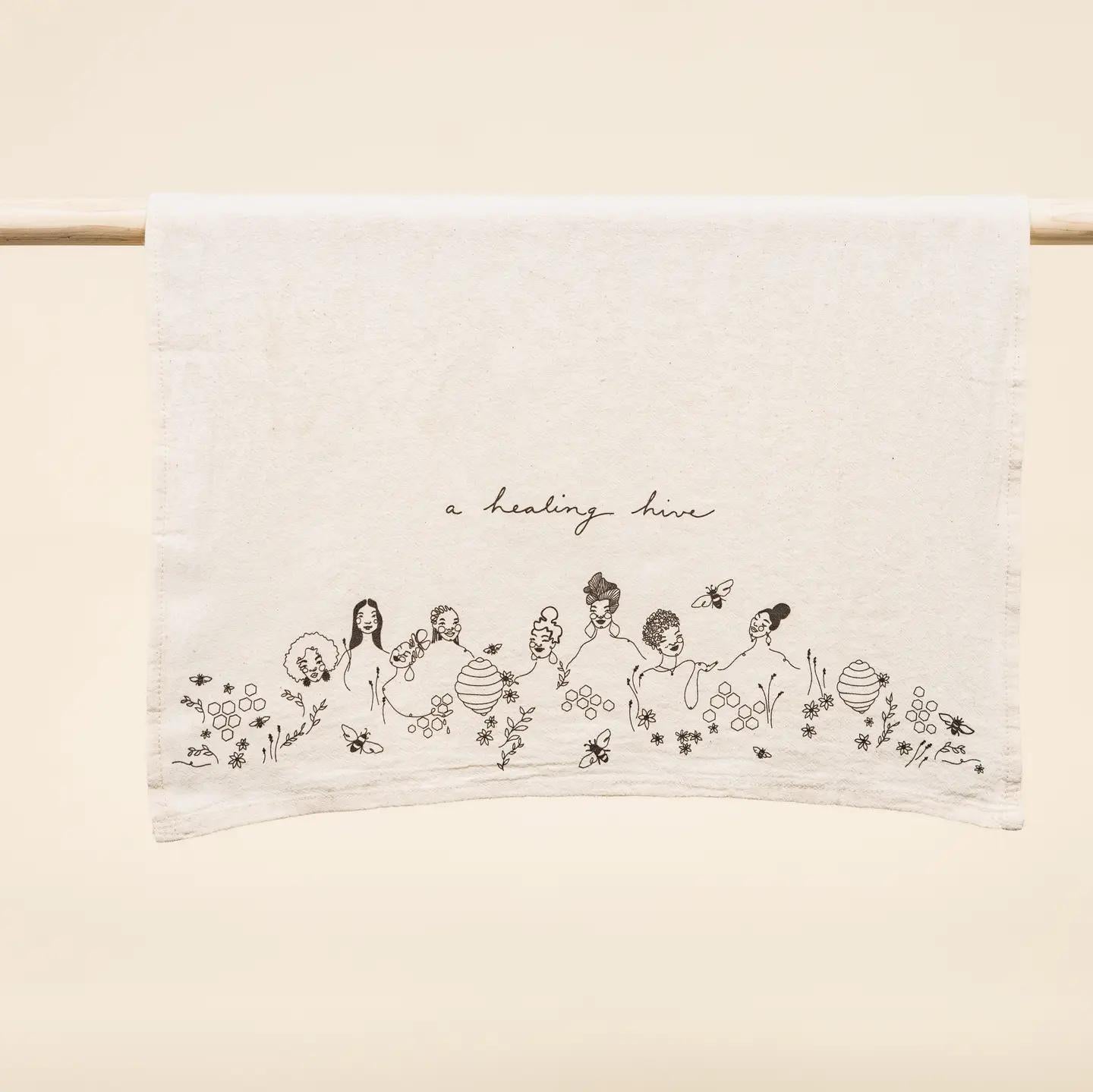 Healing Hive Tea Towel