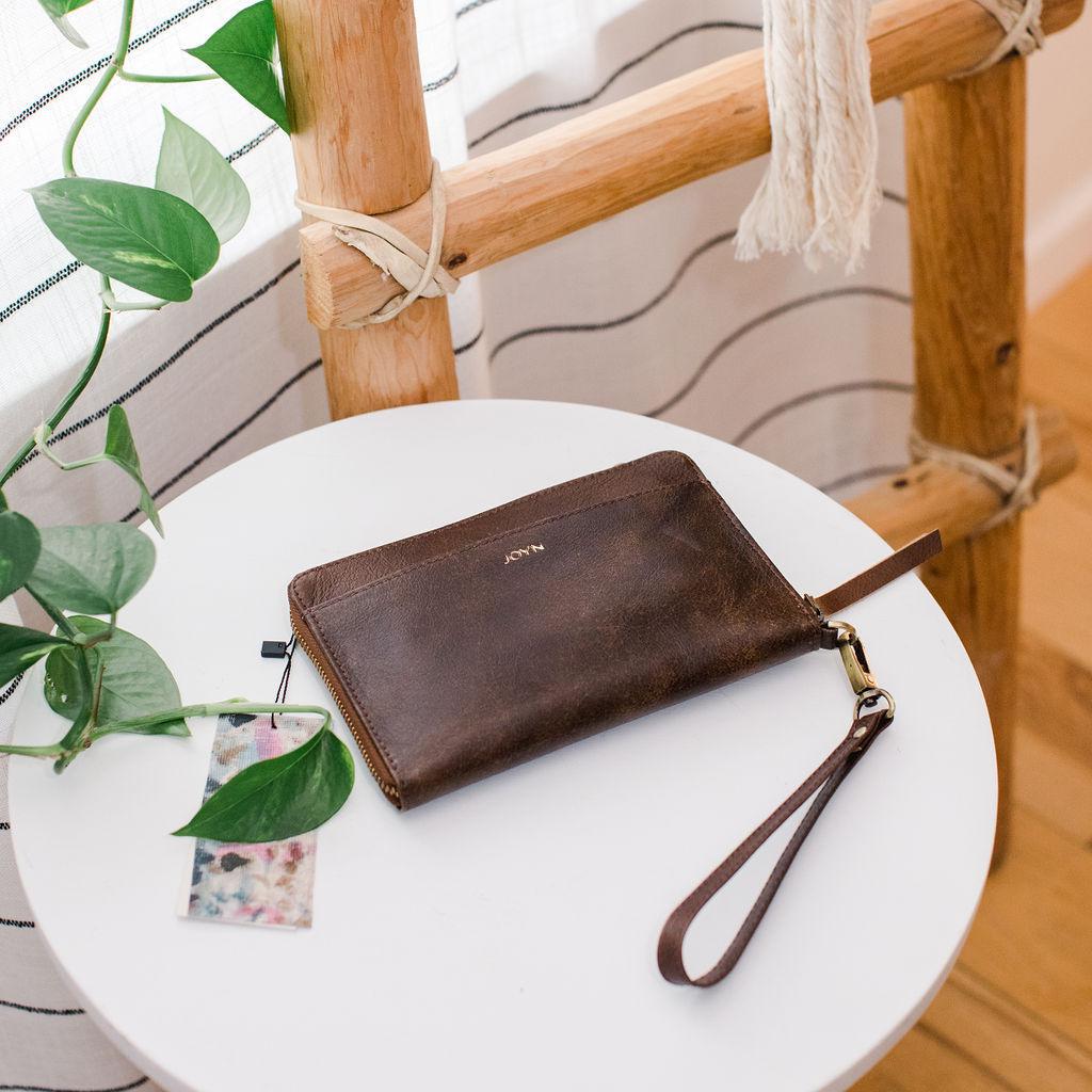 Crossbody Leather Wallet