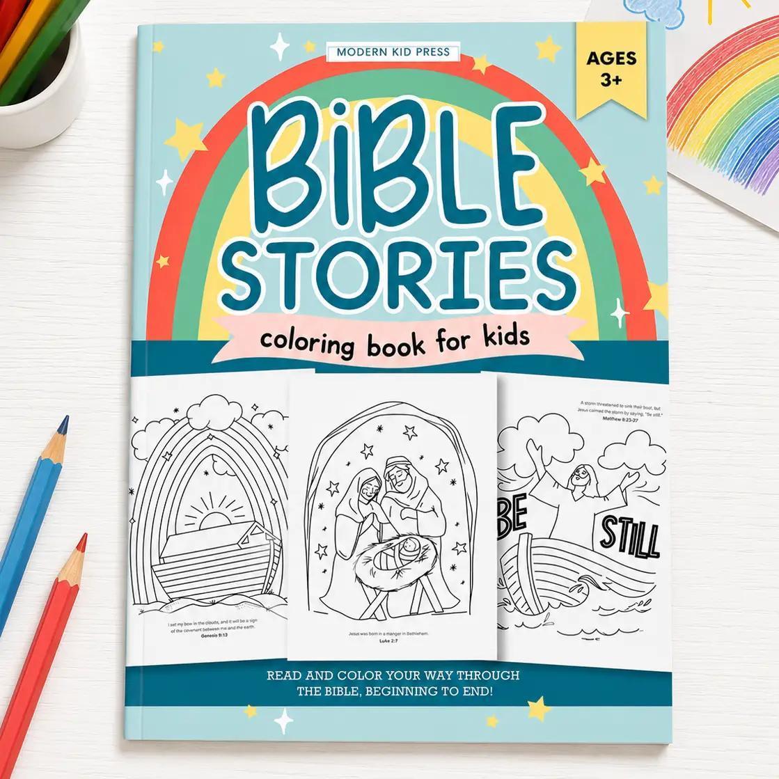 Bible Stories Coloring Book