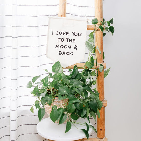 To the Moon + Back Hang Sign