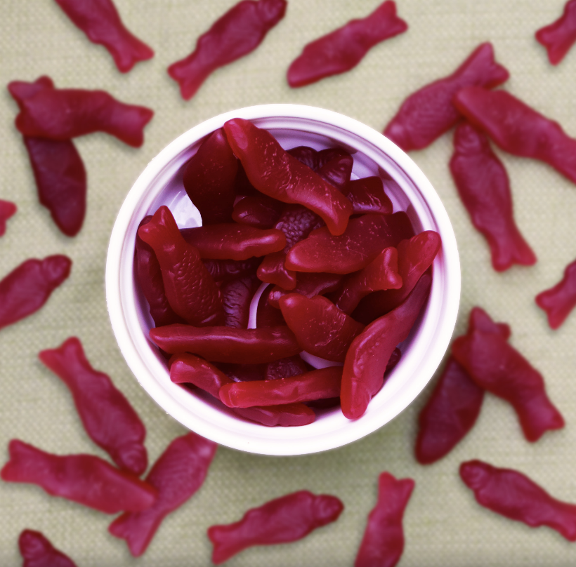 Raspberry Gummy Fish