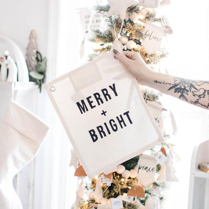 Merry + Bright Banner