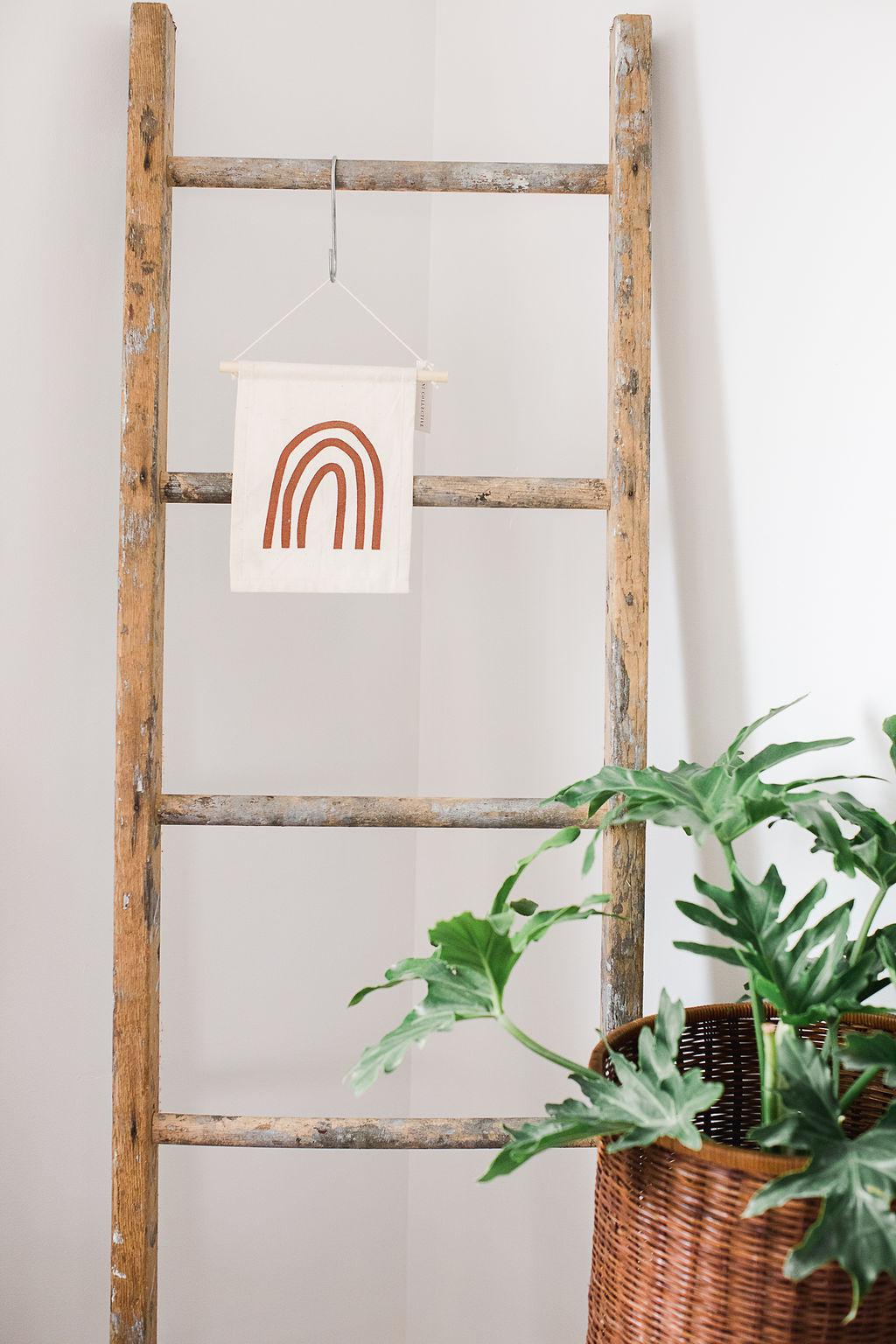 Rust Rainbow Hang Sign