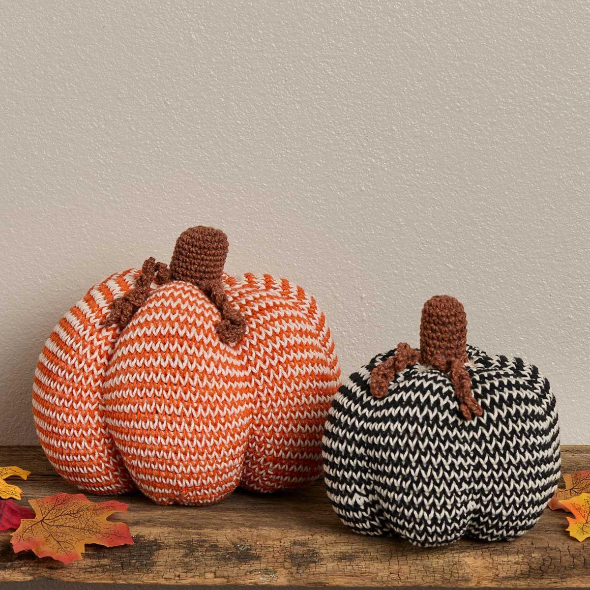 Knitted Stripe Pumpkin