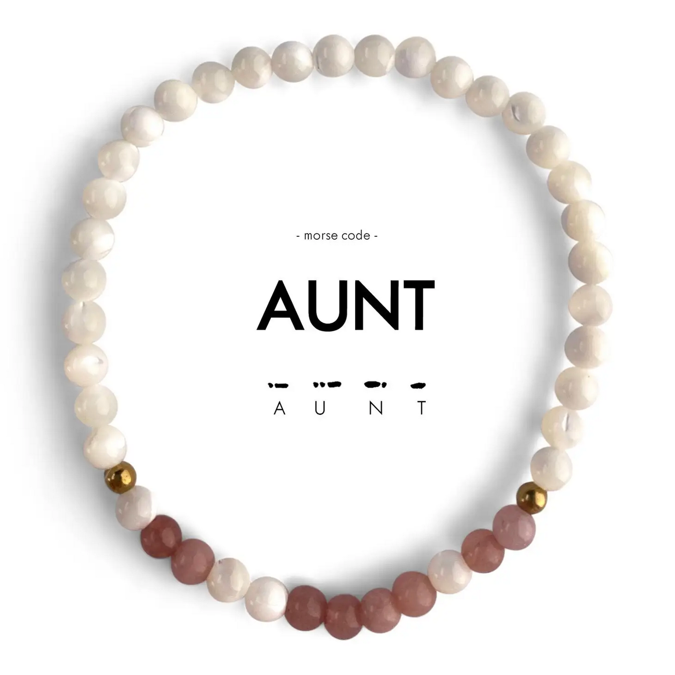 Aunt Morse Code Bracelet