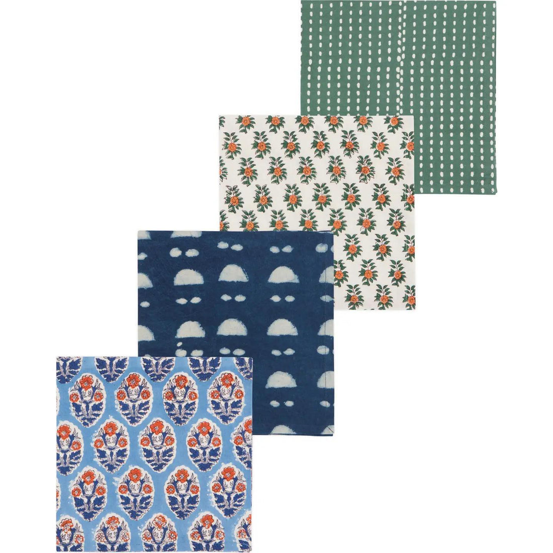 Vista Block Print Napkin Set