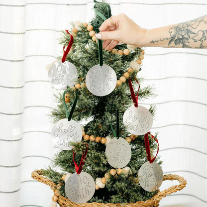 Tin + Velvet Christmas Ornament