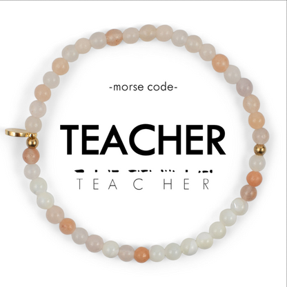 Beaded bracelet with &
