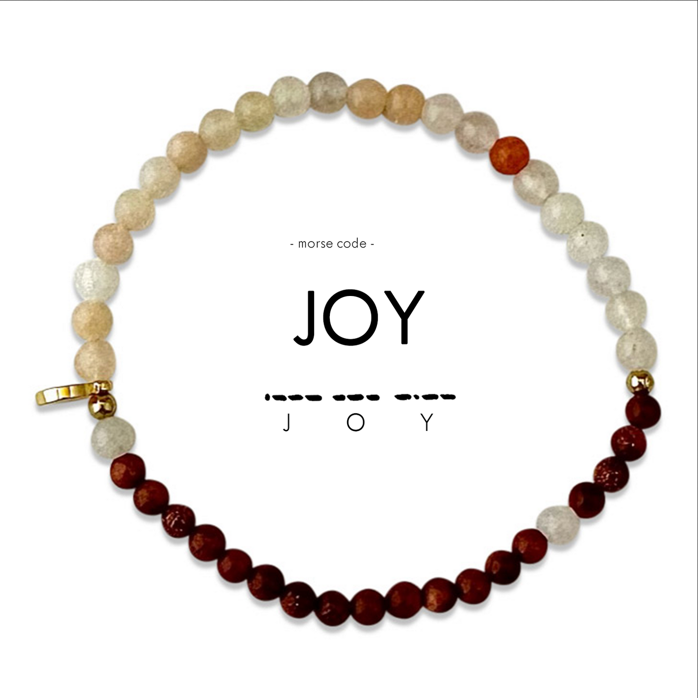 Beaded bracelet with &