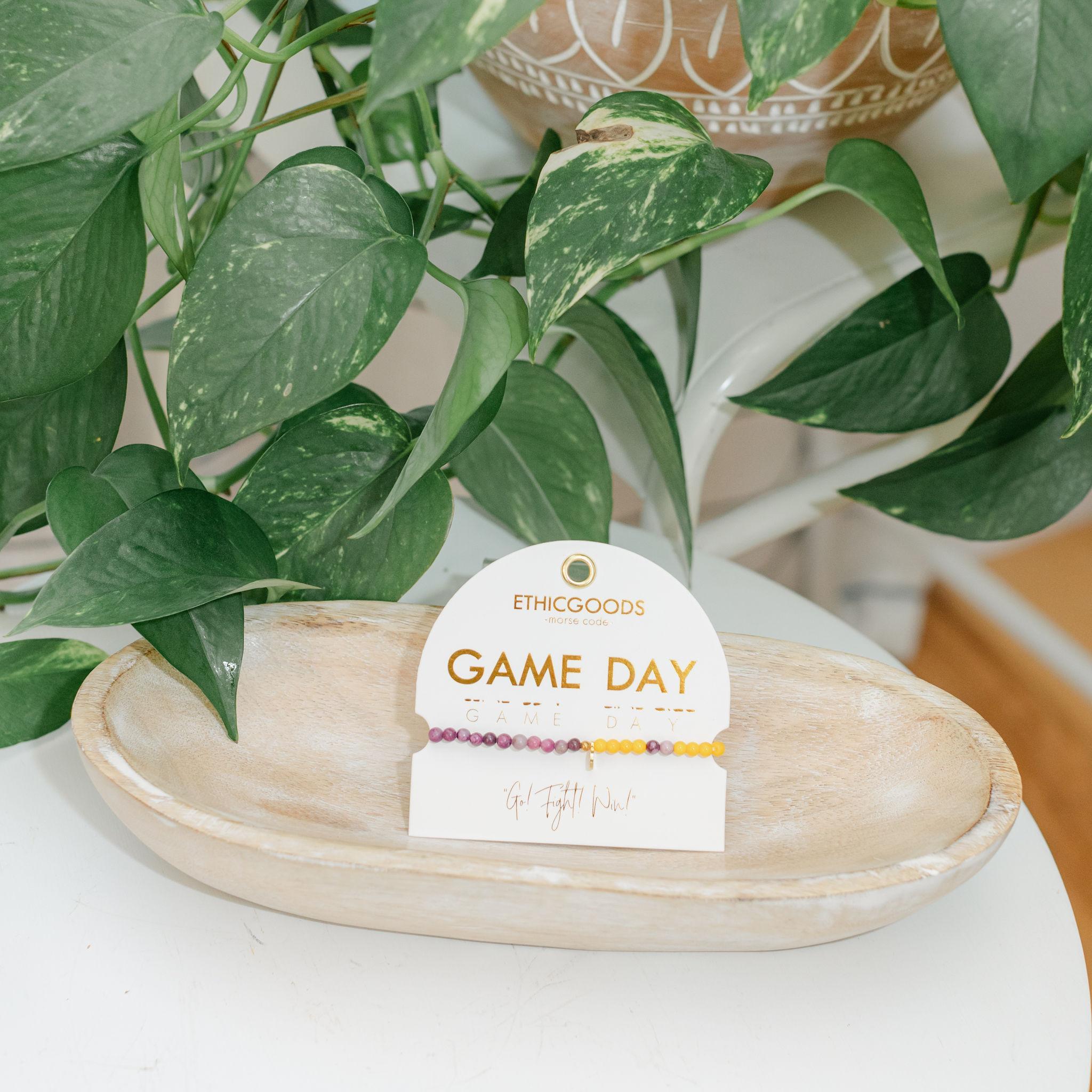 White card with &