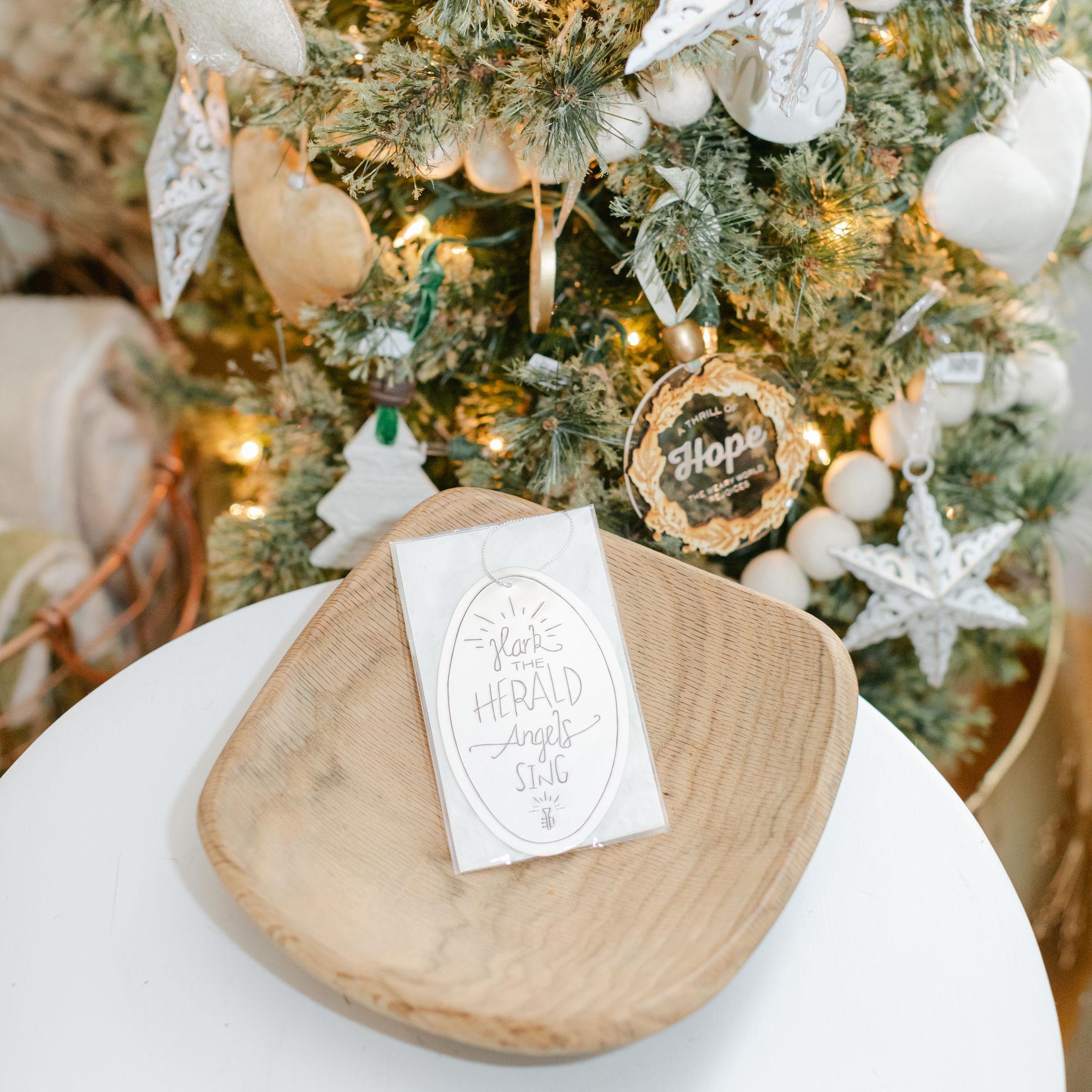 Hark the Herald Tin Ornament