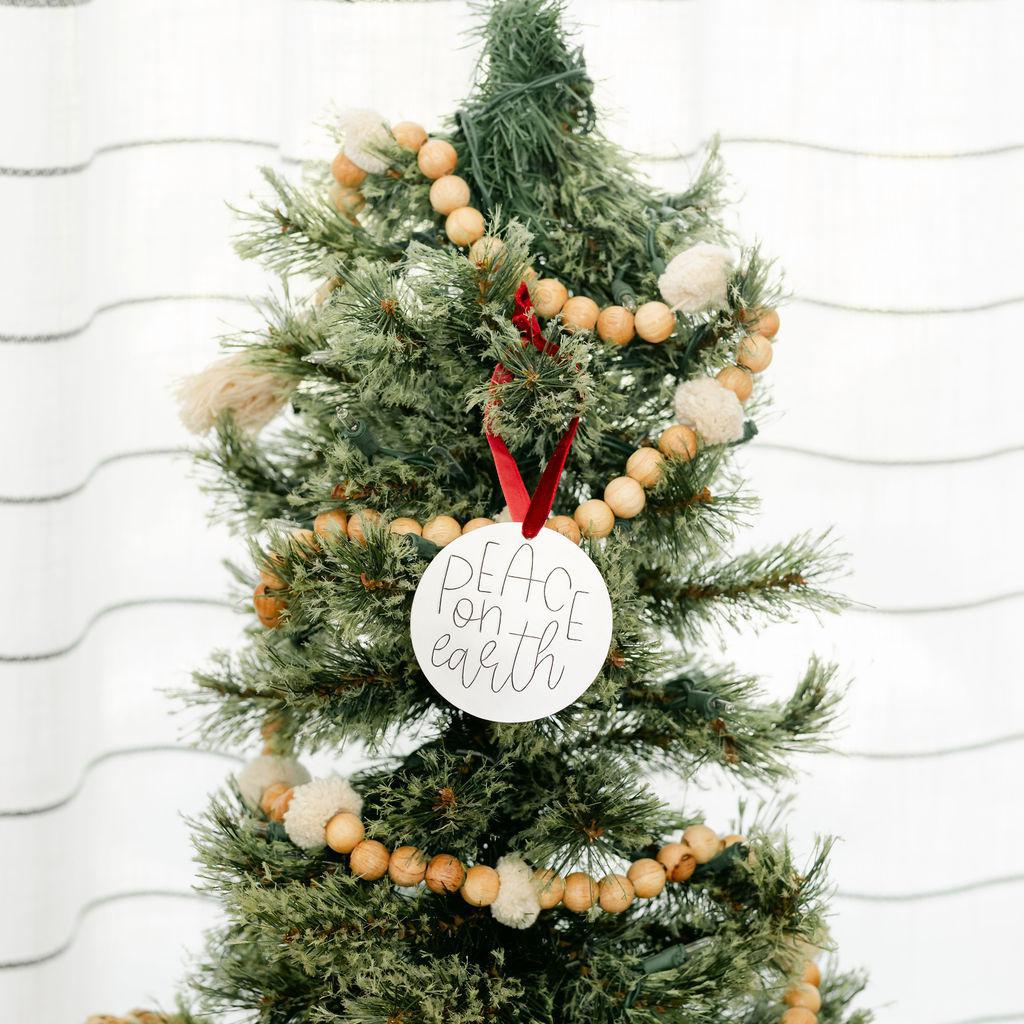 Tin + Velvet Christmas Ornament