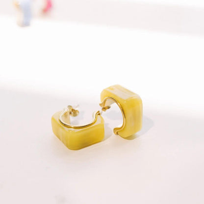 Color Coded Hoop Earrings