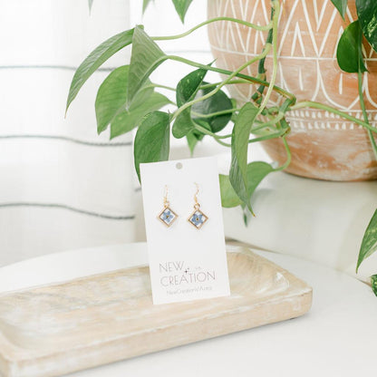 Forget-Me-Not Resin Earrings