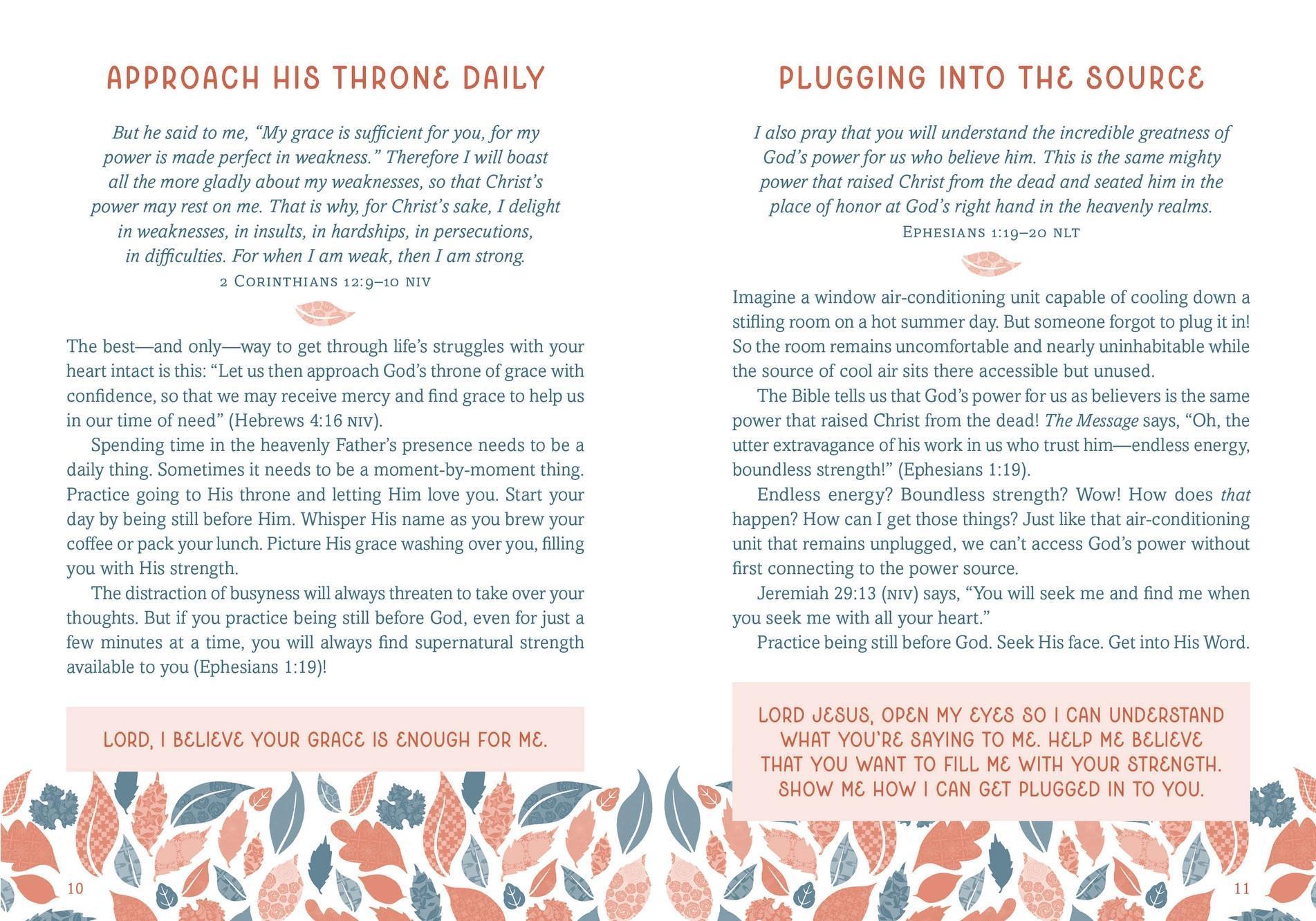 Textual content with decorative elements on a floral background