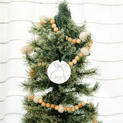 Tin Bow Christmas Ornament