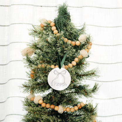 Tin Bow Christmas Ornament