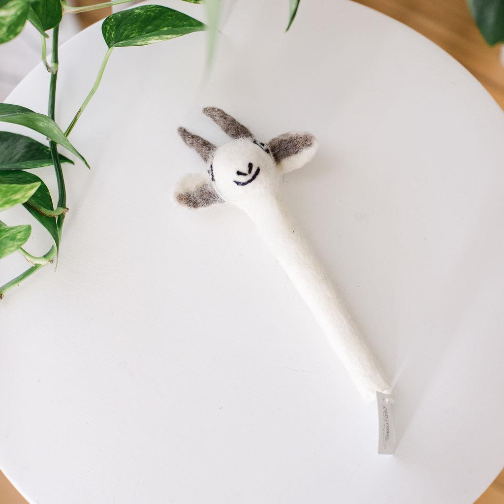 Goat Felt Pencil Topper