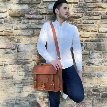 Leather Messenger Bag