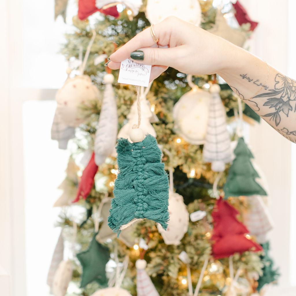 Macrame Tree Ornament