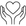 Outline of two hands holding a heart shape on a white background