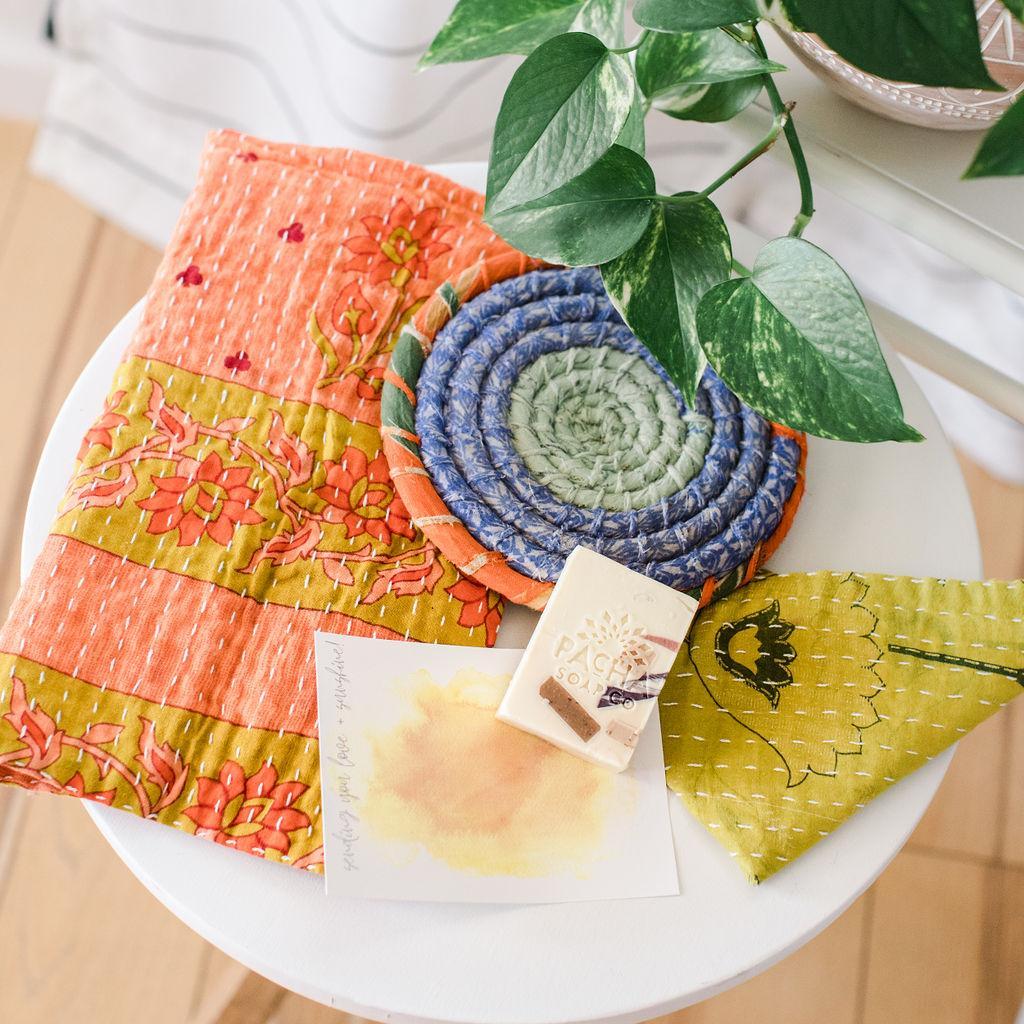 Kantha Kitchen Love + Sunshine Set