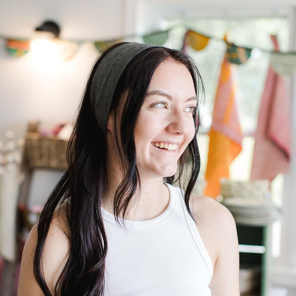 Dark Gray Knot Headband