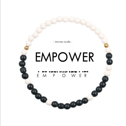 Empower Morse Code Bracelet